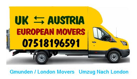 Austria / London UK removals overseas movers